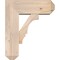 Ekena Millwork Balboa Craftsman Smooth Bracket w/ Offset Brace, Douglas Fir, 7 1/2"W x 20"D x 24"H BKT0806X20X24BOA04SDF - alternate 3